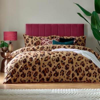 Bold Leopard Fabric Duvet Cover Suite – King Edition
