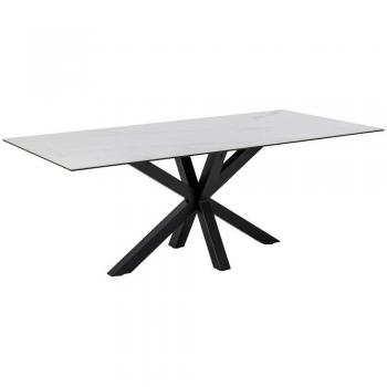Ceramic Top Dining Table in White