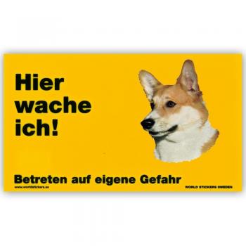 Schecker Corgi‑Schild