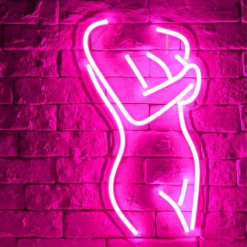 LED Neon-Dekoration Dame
