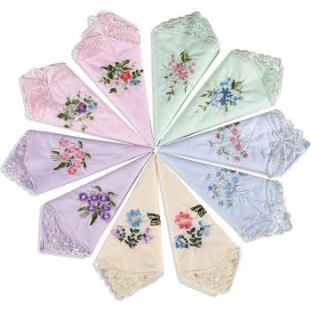Mouchoirs classiques lavables, 100% coton, 28x28cm, 3 pièces