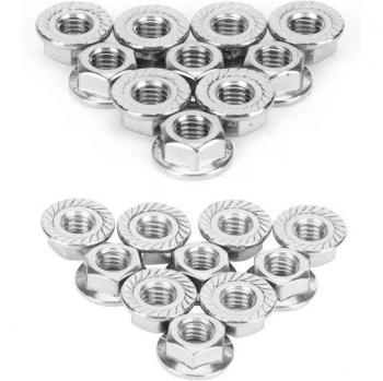 25Pcs M6 M8 Flange Nut Corrosion Resistant for Greenhouse Supplies