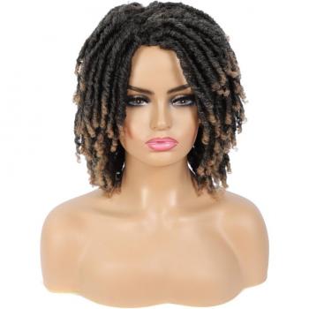 Perruque Synthétique High-Heat Dreadlocks – Noir Brûlure, Couleur Rouge