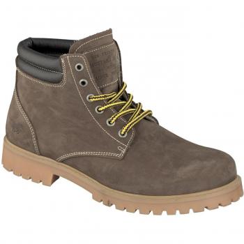 MUSTANG Herrenschuhe Dunkelbraun – Schnürbooty-Stiefel, Größe 41
