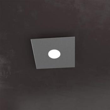 Applique Eccentrica Top-light in Metallo Grigio Antracite 1 Luce Gx53