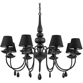 Lampada A Sospensione Moderno BLANCHE SP8 NERO