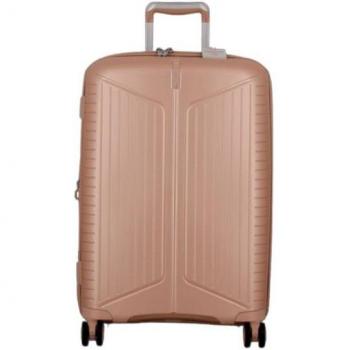 Bagage Rigide 66 cm Rose Pâle avec Roulettes