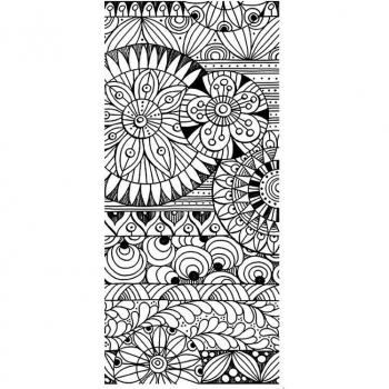 Clear Background ZenStamps – 25 Slip‑Through Cards, 4×8.6