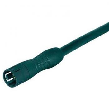 Schubiger 620 Elektronikkabel 2m mit 3-poligem Stecker, Schwarz