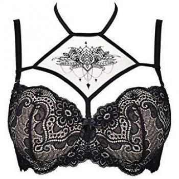 Axami Glamour Push-Up BH mit Dekolleté-Applikation