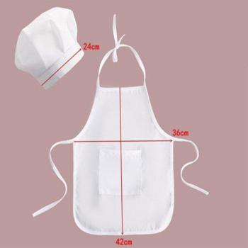 Tablier et chapeau de chef mignon pour enfants