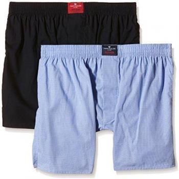 TOM TAILOR Bóxer Hombre 2er Pack Azul Claro-Navy
