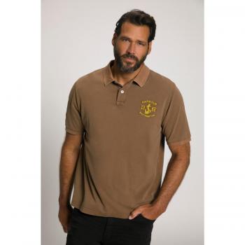 Polo mezze maniche piqué uomo marrone 7XL cotone JP1880