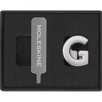 Moleskine Pin Lettera G in Argento