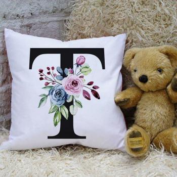 Coussin décoratif monogramme 45x45