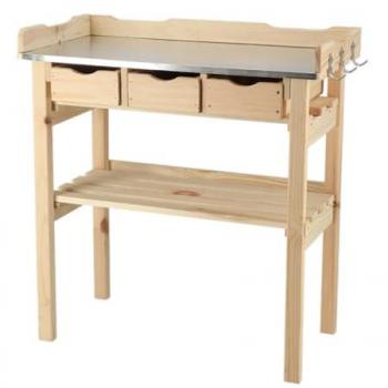 Tavolo da Giardinaggio in Legno con Cassetti Esschert Design