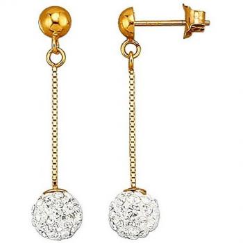 Elegant schillernde Ohrstecker mit Kristallen