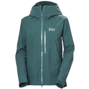 Giacca da neve Helly Hansen Verglas Backcountry Ski Shell verde scuro donna