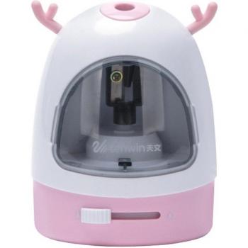 Child-Friendly Electric Pencil Sharpener with Cartoon Design