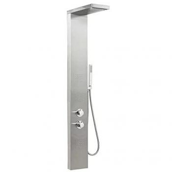 Système Manhattan Plus : Colonne, Panneau Chromé & Mitigeur Thermostat