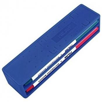 Borrador Magnético Milan 165894 + 4 Rotuladores para Pizarra, 3.7mm, Colores Surtidos