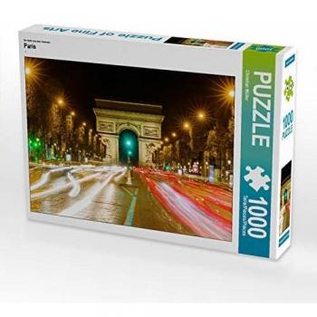 CALVENDO Puzzle Triumphbogen in Paris bei Nacht