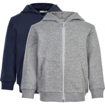 Set Minymo Felpa a Zip – 2 Pezzi (Navy/Grigio)