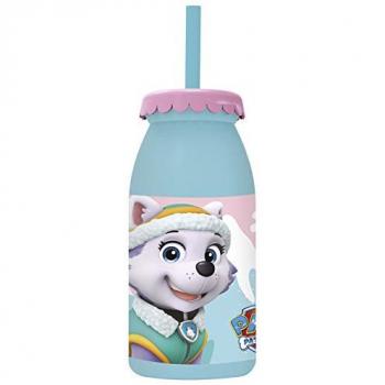 Paw Patrol Bouteille lait 300 ml avec paille