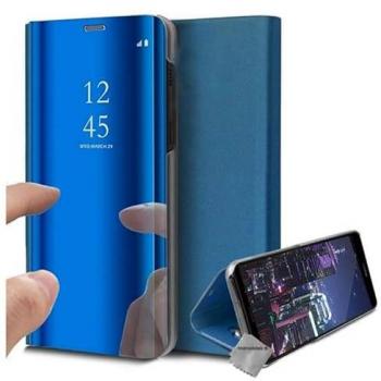 Housse Élégante Miroir ClearView incluant Etui Portefeuille et Film Écran pour Xiaomi Mi 10T/10T Pro 5G – Bleu