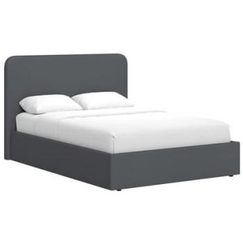 Grey Loft Ottoman Double Bed with Lift‑Up Compartment