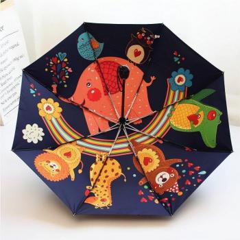 Three-Fold Elephant Umbrella