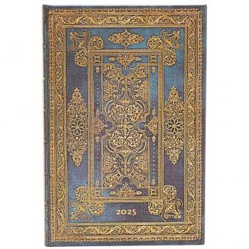 12-Monatskalender 2025 Blue Luxe Mini Horizontal