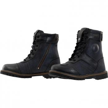 Boots Retro Motos Komine SB-90 26.5 Negra con Gráfito