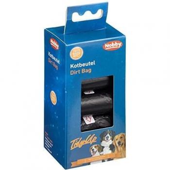 Nobby Tidy Up Pack per Gatti e Cani – 10 Rotoli da 15 Sacchetti con Collare e Guinzaglio