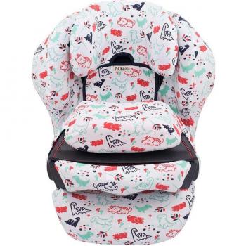 Protector de asiento Jyoko con estampado Dino Party para silla Cybex Juno Fix