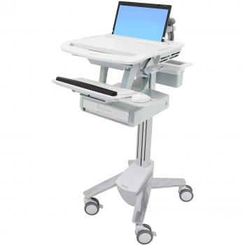 StyleView 43‑in Laptop Cart, White, Single Drawer – Ergotron SV43-1110-0
