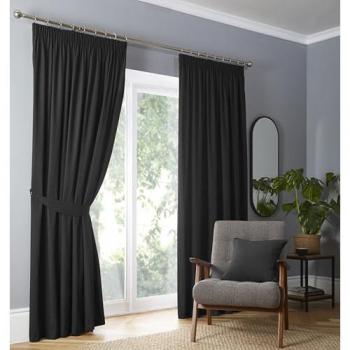 'Dijon' Thermal Pencil Pleat Curtains