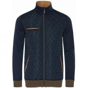 Chaleco Andreu 1513 Camello Azul Marino