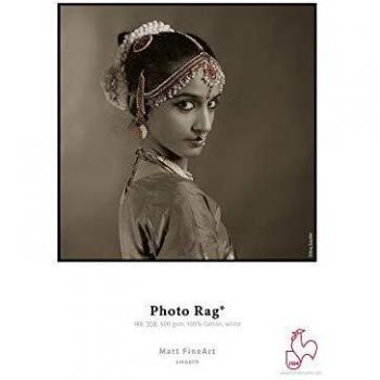 Photo Rag Paper by Hahnemühle, Bright White, 188 gsm, 44 x 39' Roll