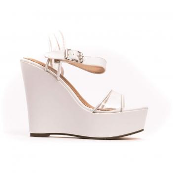 SEYMAYKA Women's White Sandal
