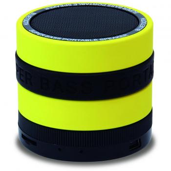 Speaker Bluetooth Super Basso Antracite/Giallo