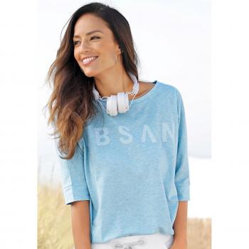 Elbsand Rundhals-Shirt Iduna für Damen, Gr. S, hellblau