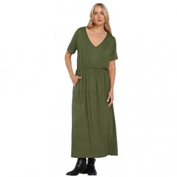 Sally Maxi Peignoir Vert Coton
