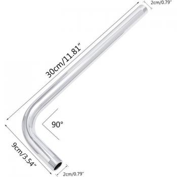 Brazo Soporte de Ducha Acero Inoxidable G1/2 R9JF