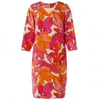 Comma Gemustertes Crêpe-Kleid für Damen