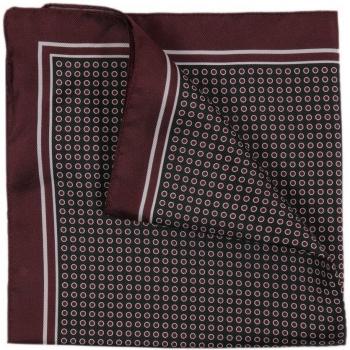 Herren‑Einstecktuch BOSS Pocket – 33 × 33 cm – Dunkelrote Variante – ONE SIZE