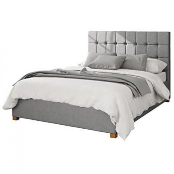 Aspire Sinatra Double Ottoman Storage Bed – Grey Eire Linen