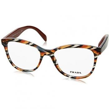 Prada 0PR 12TV, Gafas de Mujer, Gris (Sheaves Grey Orange)