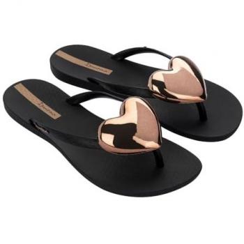 Ipanema Ultra‑Comfort Flip Flops, Black & Bronze, UK 5 (Women)