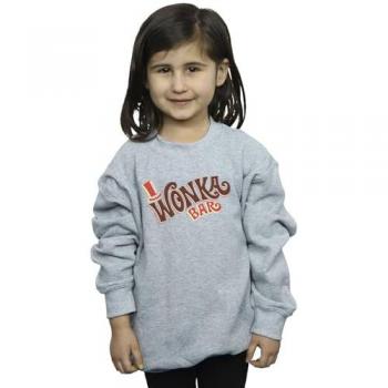 Sweat-shirt gris Willy Wonka pour enfants